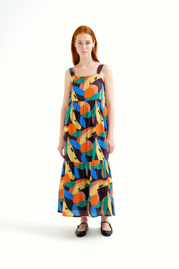 Big Fruit Print Maxi Dress – petrune