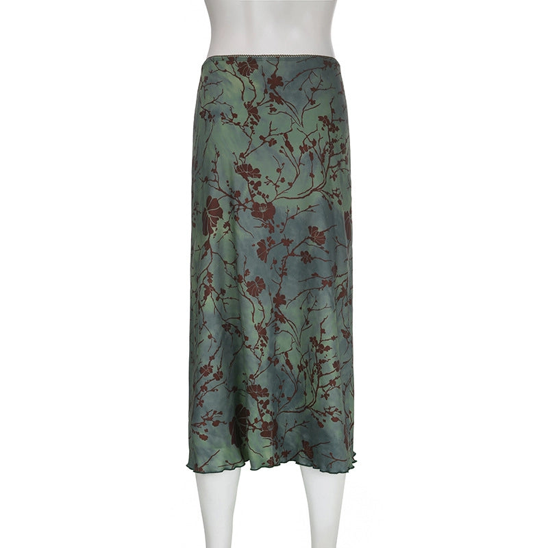 Moody Printed Midi Skirt