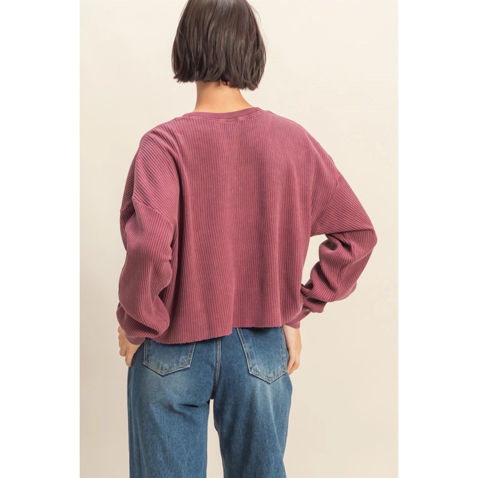 Mineral Washed Waffle Top