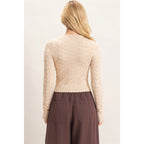Crochet Scalloped Hem Sweater
