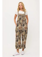 Cat Collage Print Overalls