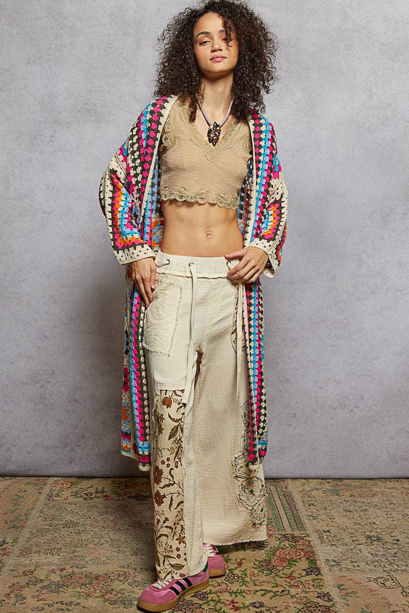 Colorful Crochet Cardigan