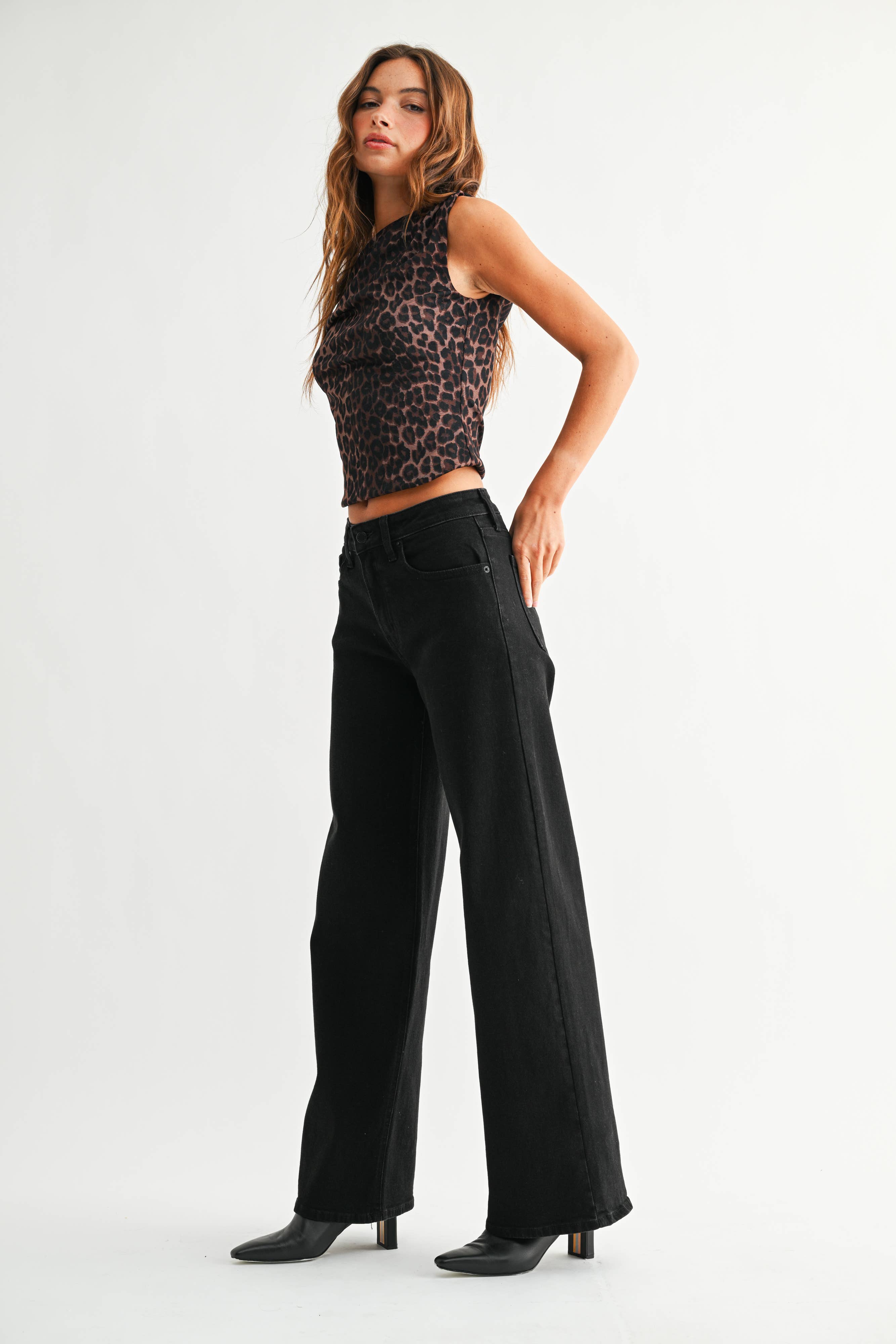 Black Straight Jeans