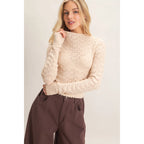 Crochet Scalloped Hem Sweater
