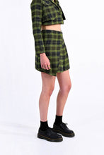 Load image into Gallery viewer, Lime Tartan Skirt