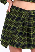 Load image into Gallery viewer, Lime Tartan Skirt