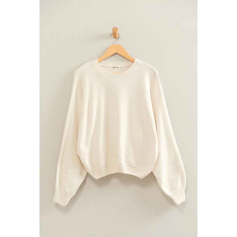 Chenille Crew Neck Sweater