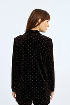 Sparkle Dot Velvet Blazer
