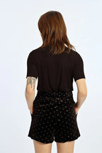 Sparkle Dot Velvet Shorts