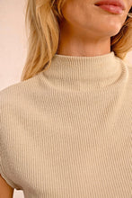 Load image into Gallery viewer, Half-High Collar Sleeveless Sweater