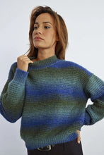 Load image into Gallery viewer, Blue Ombre Striped Sweater