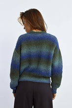 Load image into Gallery viewer, Blue Ombre Striped Sweater