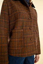 Chocolate Checked Jacket