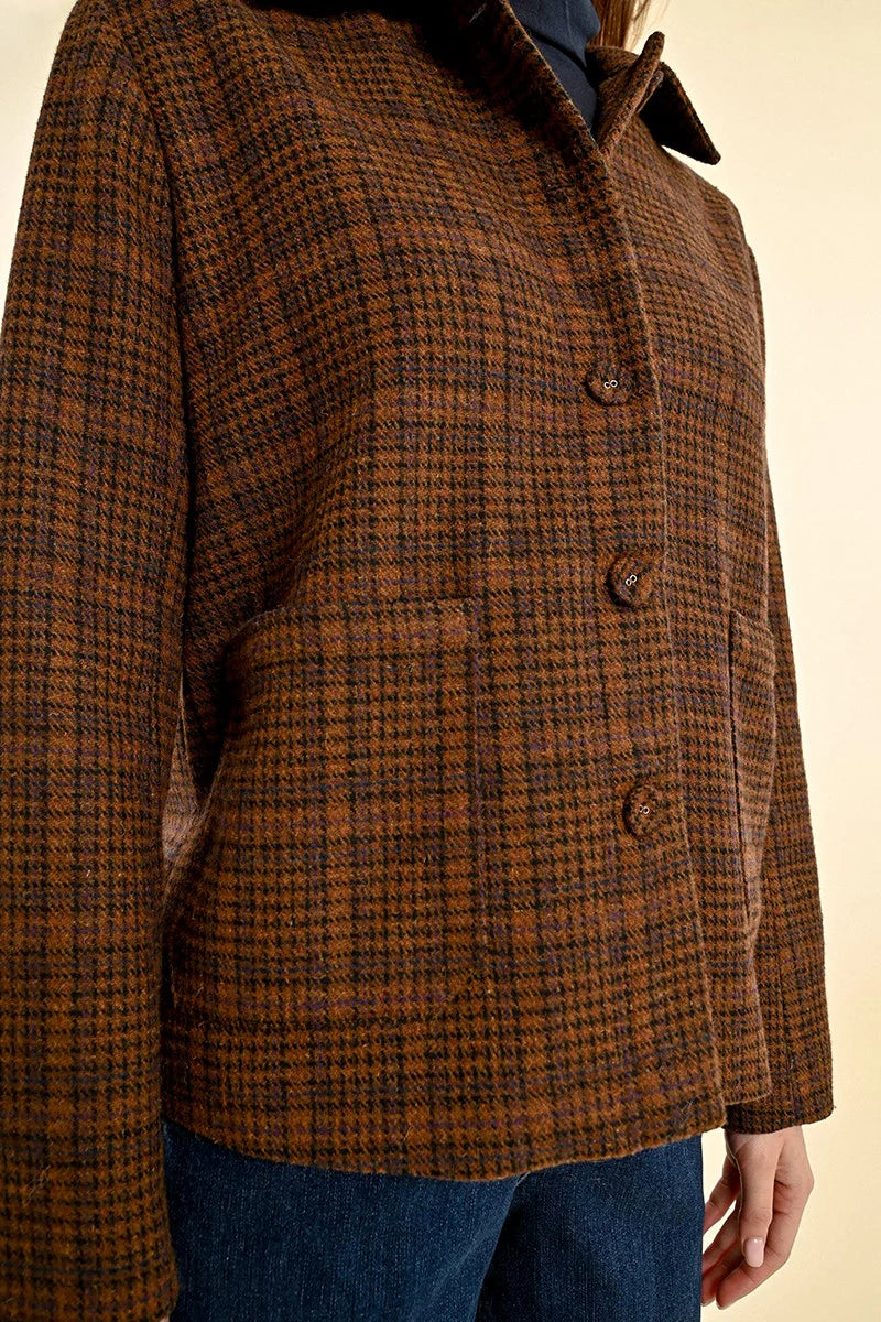 Chocolate Checked Jacket