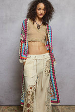 Load image into Gallery viewer, Colorful Crochet Cardigan