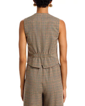 Load image into Gallery viewer, Brown Plaid Barrett Vest