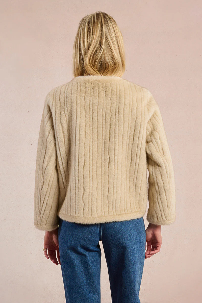 Double-Breasted Fur Jacket