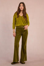 Flared Corduroy Pants