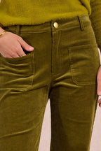 Flared Corduroy Pants
