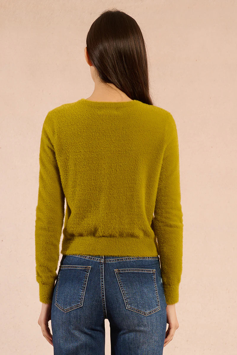 Fuzzy Knitted Cardigan