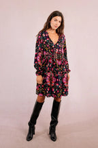 Hot Pink Hippie Dress