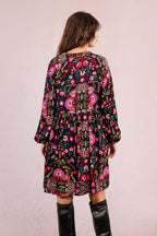 Hot Pink Hippie Dress