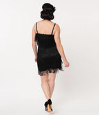 Black Tiered Flapper Dress