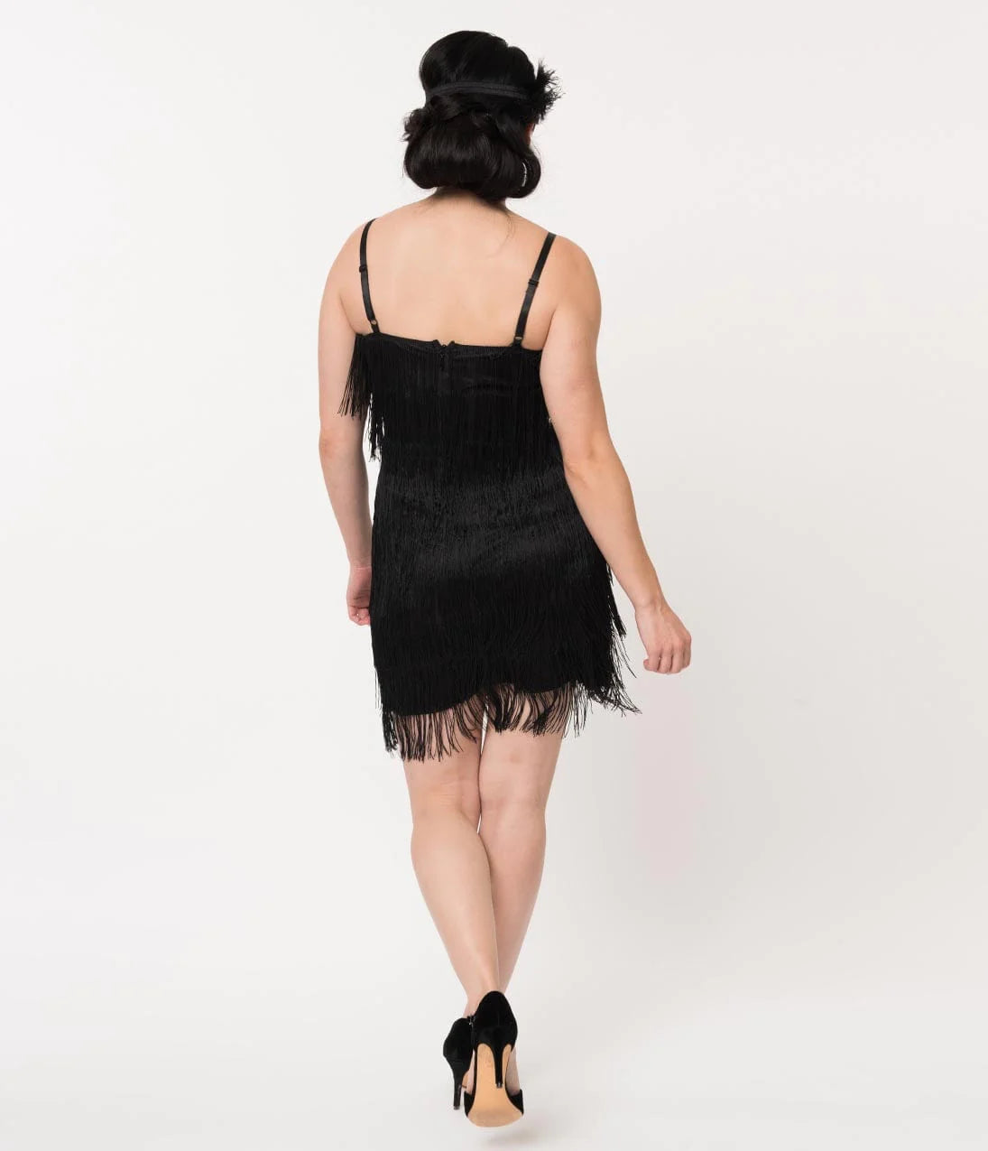 Black Tiered Flapper Dress