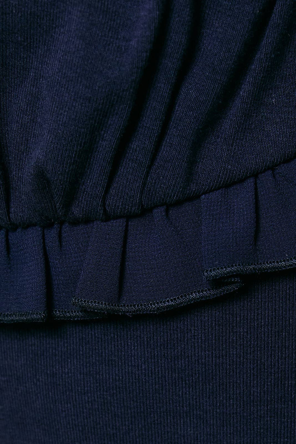 Ruffle Detail Babydoll Knit Dress