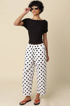 Angela Boat Neck Cinched Tee