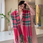Plush Plaid Scarf