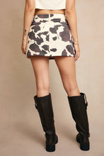 Load image into Gallery viewer, COW PRINT MINI SKIRT