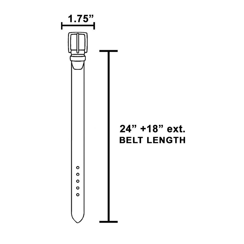 Floral Rectangle Concho Link Chain Belt