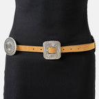 Western Concho Disc Decor Buckle Belt