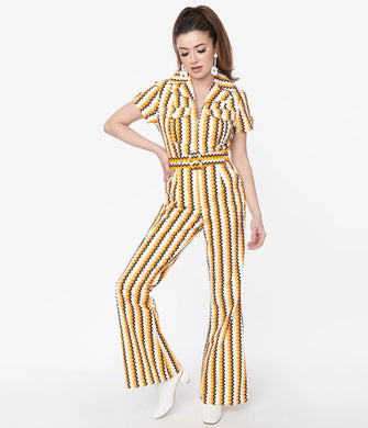 Candy Corn Zig Zag Jumpsuit