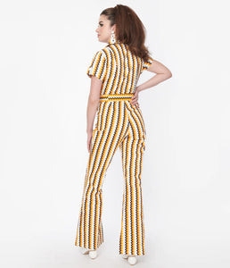 Candy Corn Zig Zag Jumpsuit