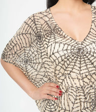 Load image into Gallery viewer, Sequin Spiderweb Caftan Dress