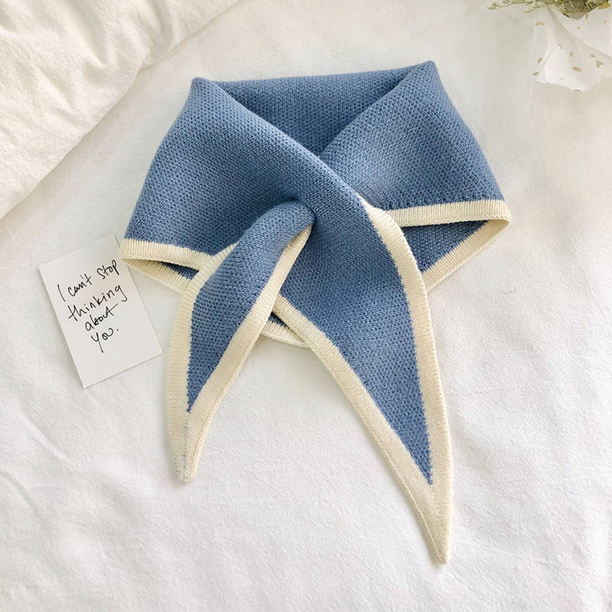 Knit Triangle Scarf