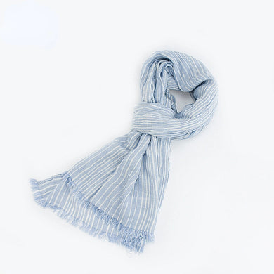 Stripe Cotton Scarf