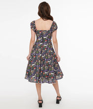 Load image into Gallery viewer, Spellbinding Print Swing Dress