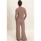 Striped Waffle Knit Pants