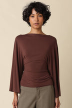 Allyson Back-Tie Dolman Sleeve Top