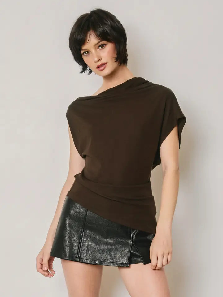 Asymmetrical Drape Top