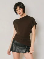 Asymmetrical Drape Top