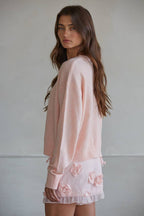 Knit Sweater Crew Neck Cardigan