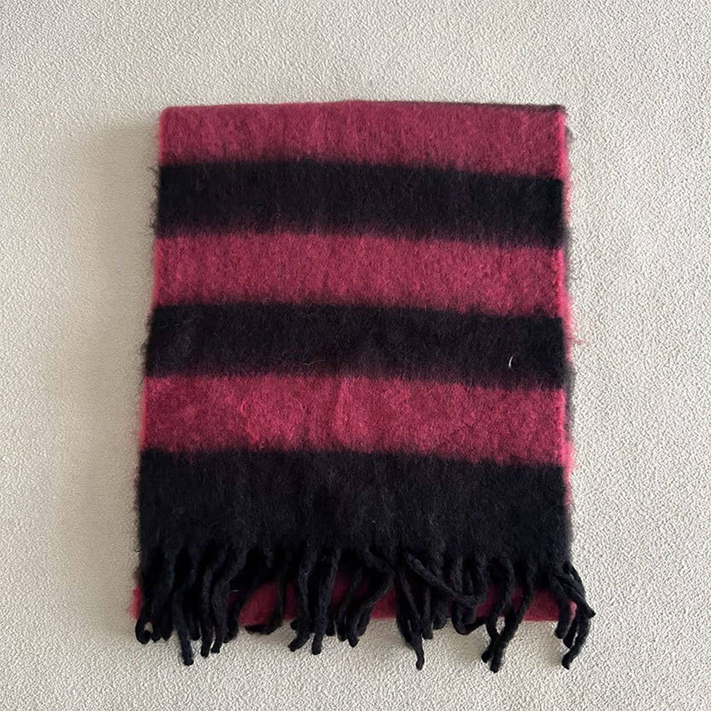Blue-Brown Stripe Scarf