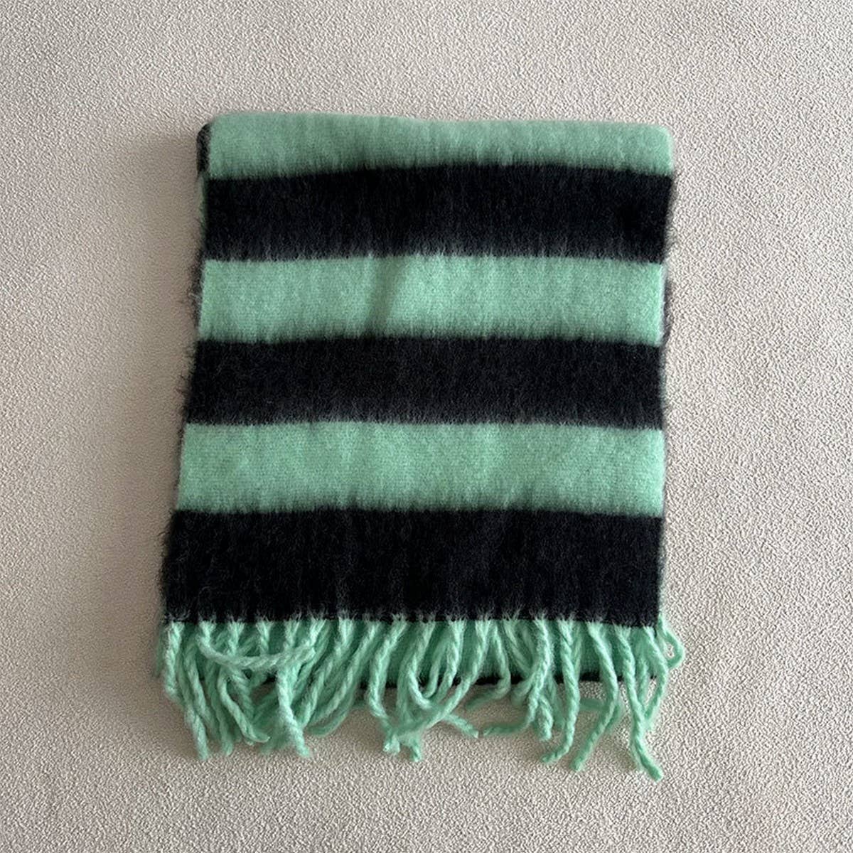Blue-Brown Stripe Scarf