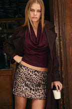 Cowl Neck Halter Top