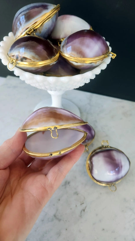 Purple Cowrie Trinket Box