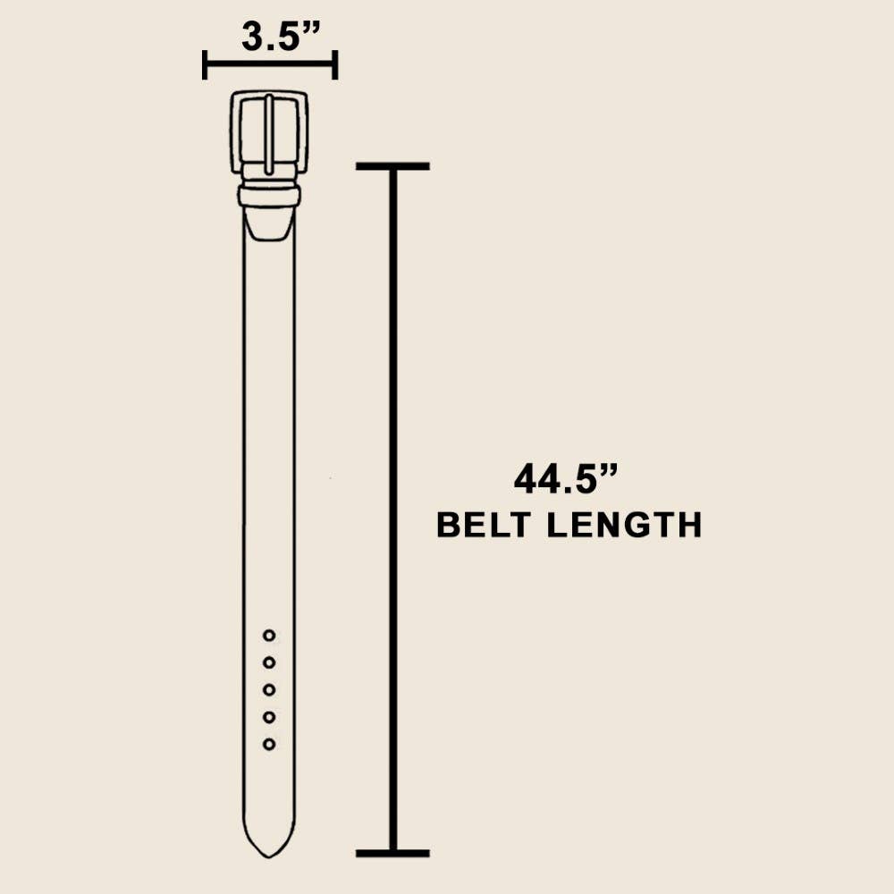 Ornate Concho Disc Buckle Vegan Leather Belt